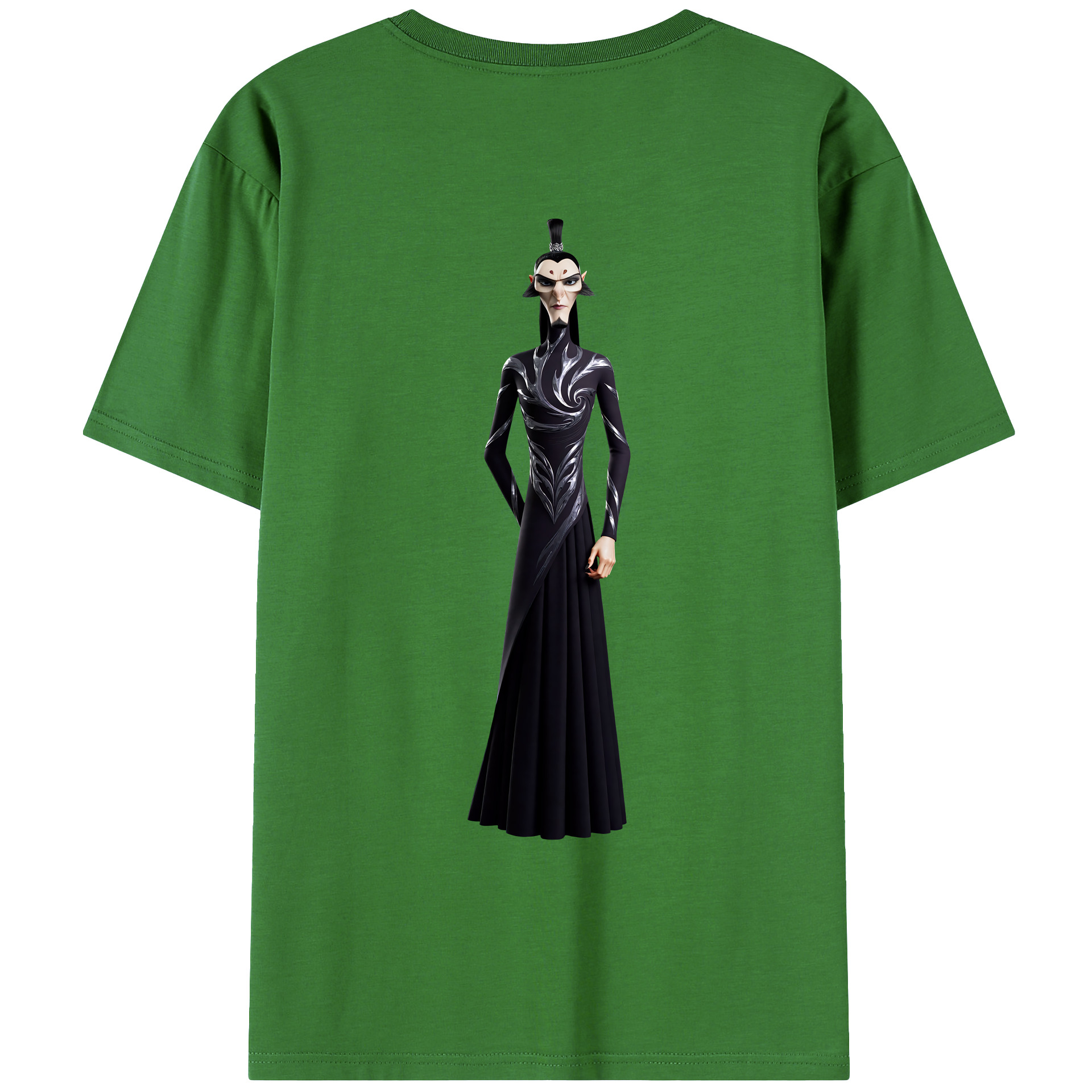 （画像用） Ne Zha 2 ナタ 魔童の大暴れ レディース半袖Tシャツ(バックプリント)